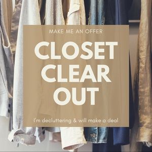 I’m tidying up and looking to clear out!